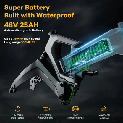 Cyber EK6 Up to 100Mile,36mph